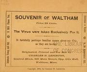 Cover of: Souvenir of Waltham. by 
