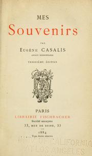 Mes souvenirs by E. Casalis