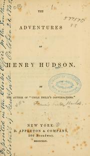 Cover of: The adventures of Henry Hudson.