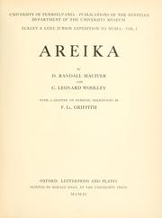 Cover of: Areika by David Randall-MacIver
