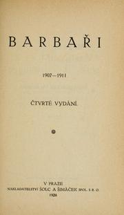 Cover of: Barbai, 1907-1911