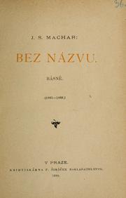 Cover of: Bez názvu: básn, 1885-1888.