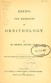 Cover of: Birds: the elements of ornithology ; with 174 illustrations whereof 140 are original drawings