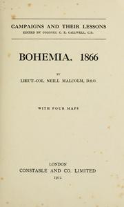 Cover of: Bohemia. 1866 by Neill Malcolm