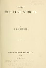Cover of: Some old love stories.