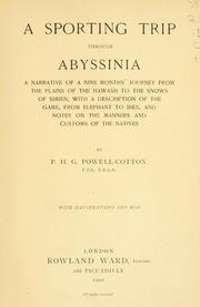 Cover of: A sporting trip through Abyssinia by P. H. G. Powell-Cotton