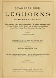 Cover of: Standard-bred leghorns