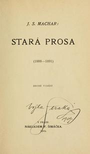 Cover of: Stará prosa: 1888-1891