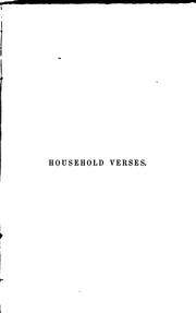 Cover of: Household verses