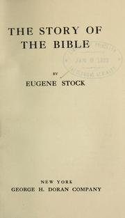 Cover of: story of the Bible