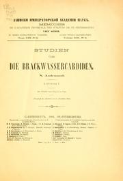 Cover of: Studien über die Brackwassercardiden by N. Andrussoff