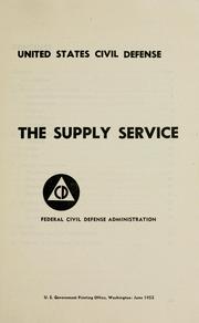 Cover of: The supply service