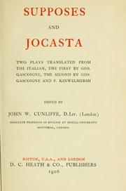 Cover of: Supposes and Jocasta
