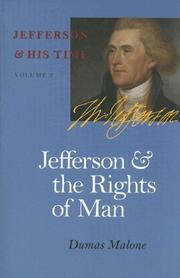 Cover of: Jefferson and the Rights of Man (Jefferson & His Time (University of Virginia Press))