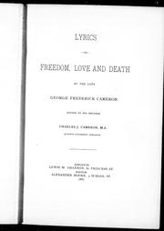 Cover of: Lyrics on freedom, love and death