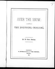 Cover of: Over the snow, or, The Montreal carnival