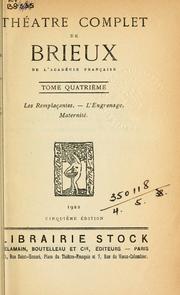 Cover of: Théatre complet de Brieux.
