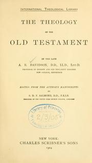 Cover of: theology of the Old Testament
