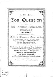 Cover of: The coal question |