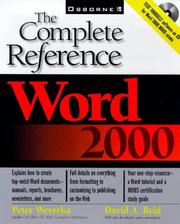 Cover of: Word 2000: the complete reference