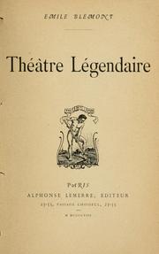 Cover of: Théâtre légendaire.