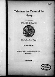 Cover of: Tales from the totems of the Hidery by collected by James Deans ; edited by Oscar Lovell Triggs.