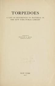 Cover of: Torpedoes: a list of references to material in the New York public library