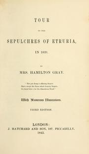 Cover of: Tour to the sepulchres of Etruria, in 1839