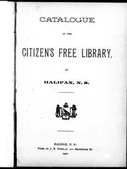 Cover of: Catalogue of the Citizen