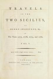 Cover of: Travels in the two Sicilies