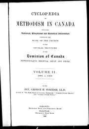 Cover of: Cyclopaedia of Methodism in Canada by by George H. Cornish.