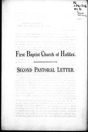 Cover of: Second pastoral letter