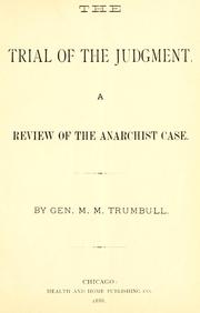 The trial of the judgment by Trumbull, M. M.