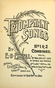 Cover of: Triumphant songs. by E. O. Excell