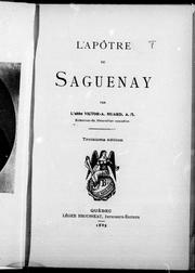Cover of: L'apôtre du Saguenay