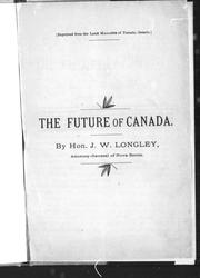 Cover of: The future of Canada