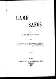 Cover of: Hame songs