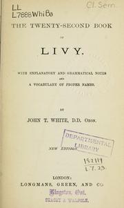 Cover of: The twenty-second book by Titus Livius