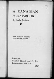 Cover of: A Canadian scrap-book