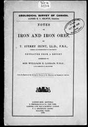 Cover of: Notes on iron and iron ores