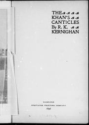Cover of: The Khan's canticles