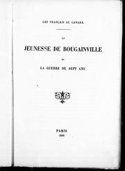 Cover of: La jeunesse de Bougainville et la Guerre de sept ans