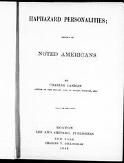 Cover of: Haphazard personalities: chiefly of noted Americans