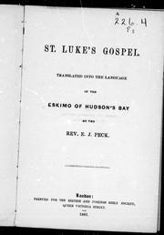 St. Luke's Gospel