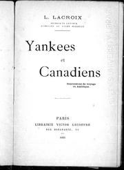Cover of: Yankees et canadiens: impressions de voyage en Amérique