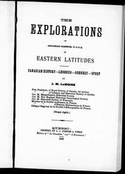 Cover of: The explorations of Jonathan Oldbuck, F.Q.S.Q. in eastern latitudes: Canadian history, legends, scenery, sport