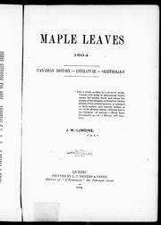 Maple leaves, 1894 by J. M. Le Moine