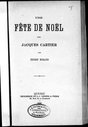 Cover of: Une fête de Noël sous Jacques Cartier