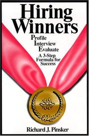 Cover of: Hiring winners by Richard J. Pinsker