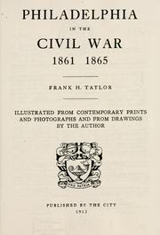 Cover of: Philadelphia in the Civil War 1861-1865